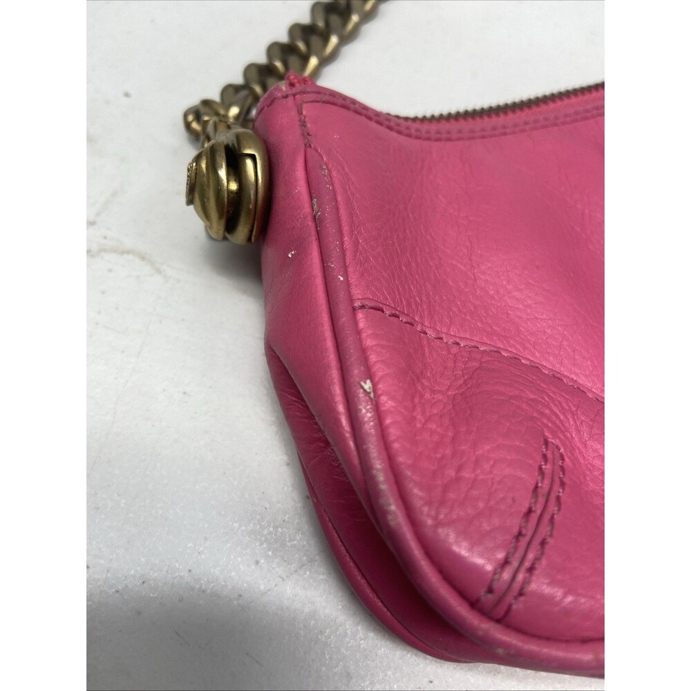 Juicy Couture Pink Genuine Leather Baguette / Mini Bag - Picture 8 of 16
